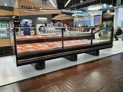 Serve Over Counter Square Remote Version Meat Butcher Display Long 3.75m • £4950