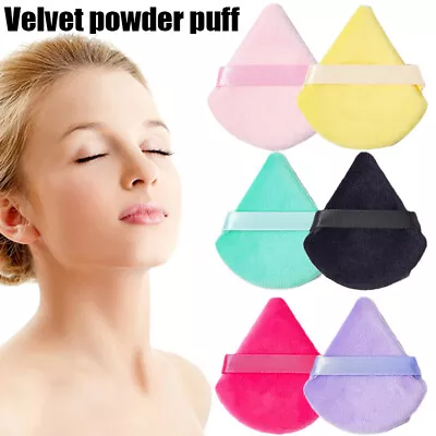 Triangle Powder Puff  Makeup Sponge Velvet Cotton Soft Smooth Puff Makeup Tool# • $0.92