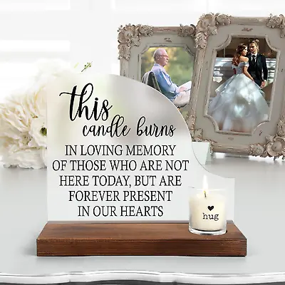 Memorial Table Sign For Wedding Wedding Wooden Decorations For Reception Sympa • $43.71