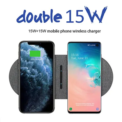 2In1 Wireless Charger Mat Dual 15W Charging Pad For Google Pixel 8 Pro 7 6 5 4XL • $9.99