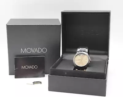 Movado SE Grey Dial PVD 79.1.36.1612 Men's Watch (0607515) *Pre-Owned* Free Ship • $649.99