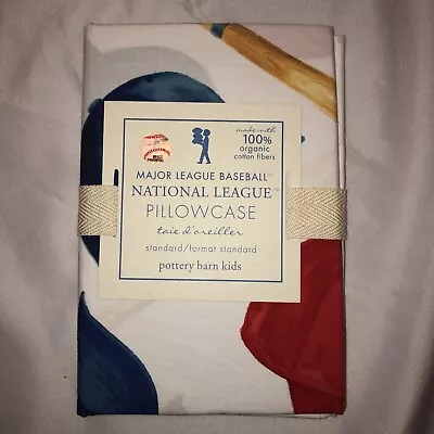 Pottery Barn Kids MLB Major League Baseball National League Pillowcase Standard • $19.99