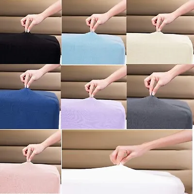 Travel Cot Fitted Sheets 100% Cotton Jersey Fitted Sheets Size 95x65cm Pack Of 2 • £8.99