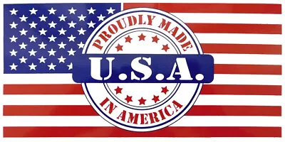 Wholesale Lot Of 6 U.S.A. American Flag Proudly Made In America Bumper Sticker • $10.87