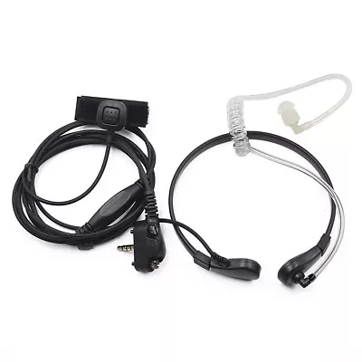 1 Pin Throat Mic Earpiece Headset For Vertex Standard Radio VX180 VX298 EVX-531 • $7.39