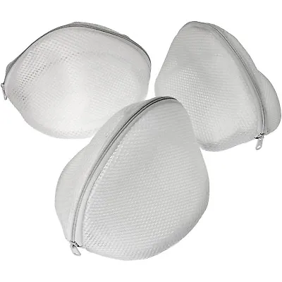 3x Bra Washing Net Laundry Bags Mesh Wash Bags Underwear Clothes Socks Lingerie • £6.99