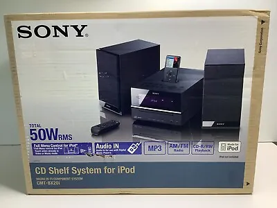 New Sony CMT-BX20i Micro Hi-Fi Shelf System CD Player Radio IPod Dock Remote • $274.99