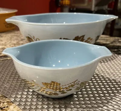 $129 • Buy Pyrex Golden Grapes Chip And Dip Set, 444 And 441 No Bracket