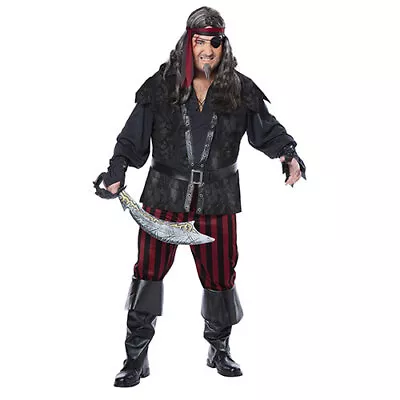 Mens Ruthless Rogue Halloween Costume Plus Size 48-52 • $37.47