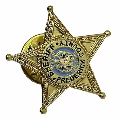 Frederick County Maryland Sheriff Police Law Enforcement Enamel Lapel Hat Pin • $14.95