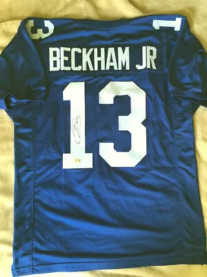 Odell Beckham Jr Autographed Signed New York Giant Jersey Beckett BAS COA • £95.55
