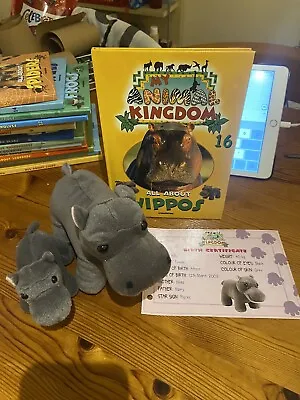 My Animal Kingdom | All About Hippos | 2 Toys Hardback Book Certificate Inc. • £10