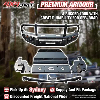 Premium Armor Bullbar Skid Plate 3 LOOP For Mitsubishi Triton ML MN SYD Stock • $1150