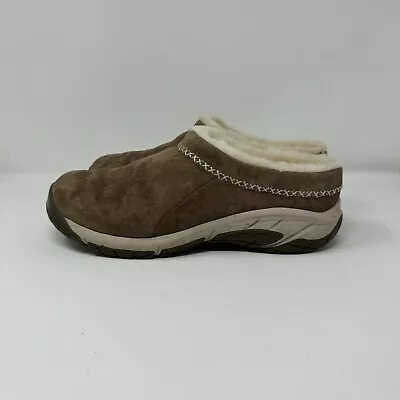 Merrell Encore Ice 4 Womens Size 8 Slip On Suede Fur Lined Clogs J002038W • $29.71