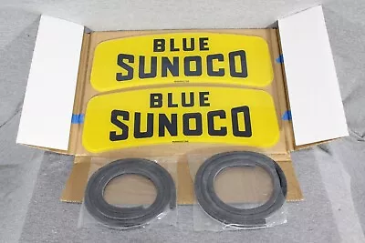 Blue Sunoco Ad Glass Kit - Martin Schwartz/ Wayne Model 80 • $55