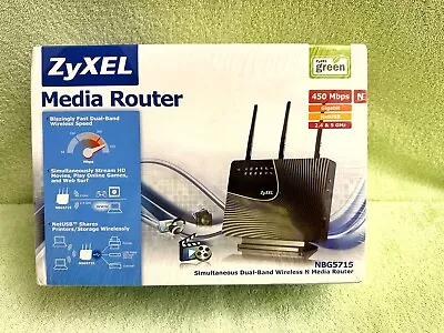 Zyxel Media Router Dual Band Media Router  NBG5715 W/450 Mbps 2.4/5.0 GHz (New) • $35