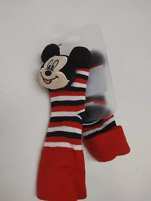 Disney Infant Rattle Mickey Mouse Socks Baby New • $4.80