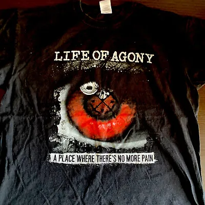 Life Of Agony T-Shirt - 2017 - A Place Where There’s No Pain - XL - 2 Sided • $49.99