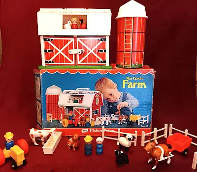 Vintage Fisher Price Play Family Farm 1977 Complete #915 W/Box Please Read • $179.91