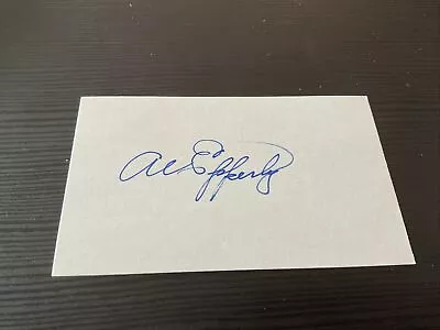 Al Epperly 1938 Chicago Cubs Baseball Signed 3x5 Index Card Deceased 2003 • $2.85