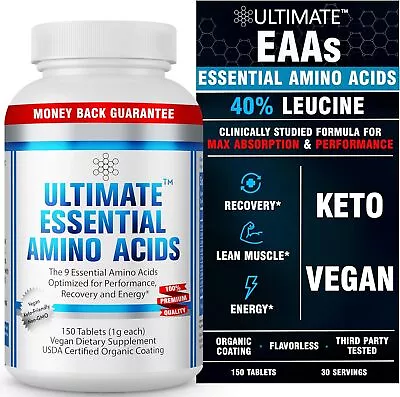 100% Essential Amino Acid Supplement - 150 150 Count (Pack Of 1)  • $47.95