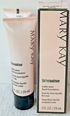 Mary Kay Timewise Matte-Wear Liquid Foundation Beige Ivory (Choose Your Shade) • $33.99