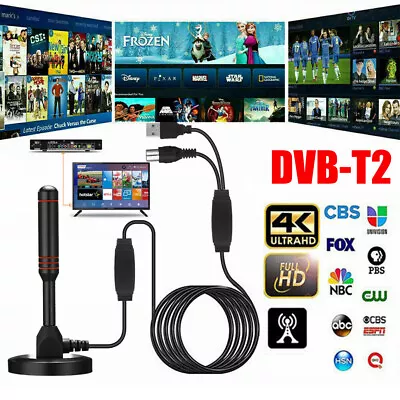 Digital TV Antenna Aerial DVB-T2 Car Caravan Camper Van Magnetic Outdoor Aerial • £10.89
