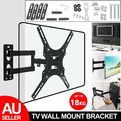 $22.99 • Buy Full Motion TV Wall Mount Bracket Swivel Tilt 17 32 37 40 42 50 52 55 In LED LCD