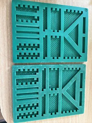 Linka Speed Up Your Casting Two A2 Gable End Brickwork Moulds Green Not Warhamme • £10