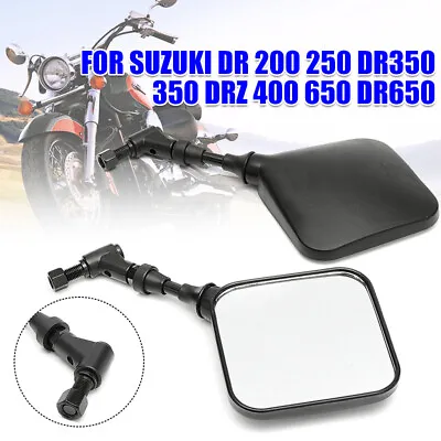 $19.93 • Buy Dual Sport Motorcycle Mirrors For Suzuki DR 200 250 DR350 350 DRZ 400 DR650 AU