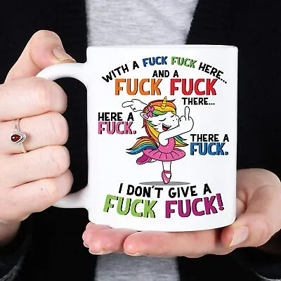 LBS4ALL Swearing Unicorn Mug Funny 11oz Ceramic • £7.99