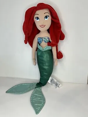 Disney Store The Little Mermaid Princess Ariel Soft Plush Doll 22” • $12