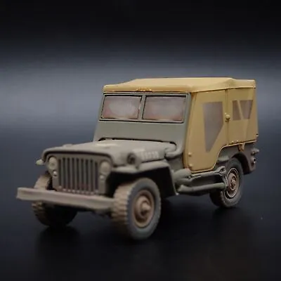 Korean War Willys Mb Jeep Army Military Dirty Rare 1:64 Scale Diecast Model Car • $11.99