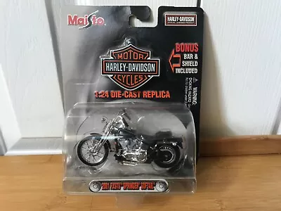 1:24 Harley Davidson 2OO1 FXSTS Springer Softail Motorcycle ; Maisto. Pre-owned. • $9.95