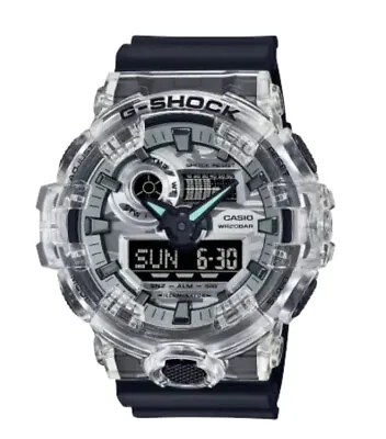 Casio G-Shock Camouflage  Monochromatic Translucent Design Watch GA-700SKC-1A • $92.99