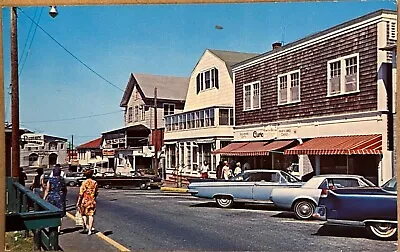 Oak Bluffs MA Circuit Ave Main Street Street Budweiser Massachusetts Postcard • $10