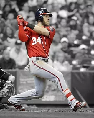 Washington Nationals BRYCE HARPER Glossy 8x10 Photo Spotlight Poster Print • $4.99