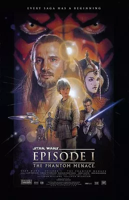 Star Wars Movie Poster - The Phantom Menace Poster 11  X 17   - Star Wars Poster • $13.96