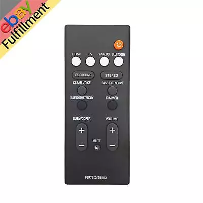 Audio Speaker Soundbar Remote Control For YAMAHA YAS-106 ATS-1070 FSR78 ZV28960 • $10.99