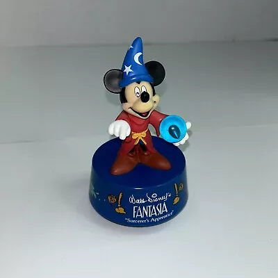 Disney Mickey Mouse Fantasia Sorcerer's Apprentice Music Box Figurine READ • $14.95