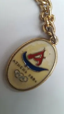 OLYMPIC GAMES ATHENS 2004 Keyring Key Ring Keychain RARE Vintage Collectable • £5.49