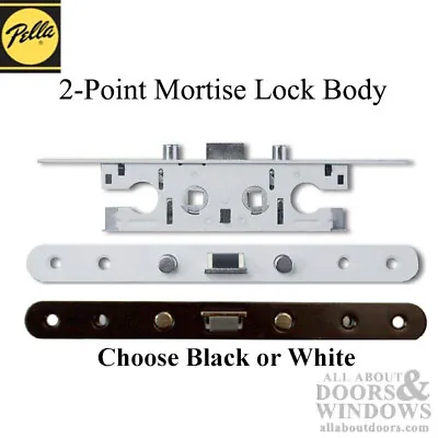 Pella 2 Point Bolt Mortise Lock Body Storm Door 2-Bolt Mortise Lock Black White • $24.44