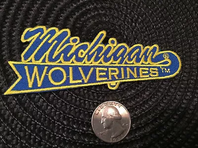 $6.99 • Buy The University Of Michigan Wolverines Vintage Iron On Patch 4.5” X 1.5”