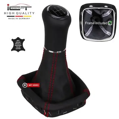 ICT Shift Knob Gaite Leather For Mercedes A Class W168 Vaneo W414 Thread Red C64 • $91.66