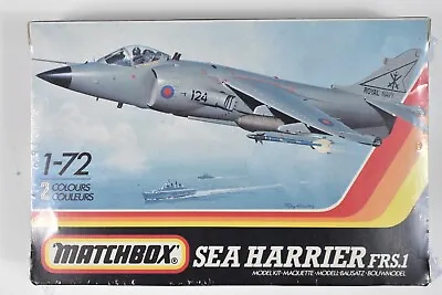 Retailer Film Sealed Bnib Matchbox 1:72 Model Kit Pk-52 Sea Harrier Frs.1 • £20