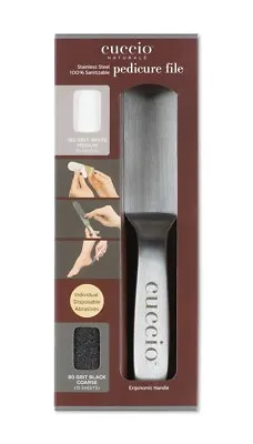 Cuccio Naturale Reusable Stainless Steel Pedicure Water Resistant File Kit • $24.90