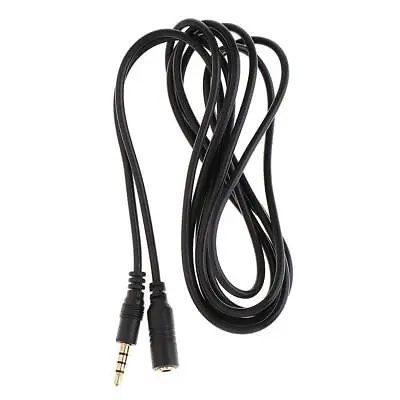 £6.90 • Buy 2m Audio Cable Headphone Microphone Splitter 2 Male To Female Jack 3.5 Extension