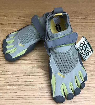 Vibram Five Fingers KSO Eur 39 U.S. 6.5 Gray/Green W145 Barefoot Running Shoes • $48