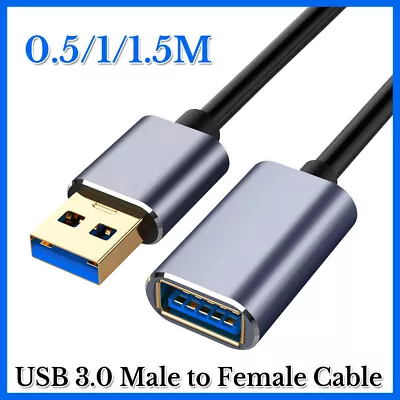 $5.54 • Buy USB3.0 Extension Cable Fast Speed USB Male To Female Data Extender Lead Cord OZ