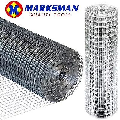 £5.95 • Buy New Galvanised Wire Garden Patio Netting Fencing Mesh 25mm Outdoor 0.6m X 1.5m